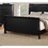Modern 1pc Twin Size Bed Sleigh Design Headboard Footboard Plywood 1pc Bedframe Louis Phillippe Bedroom Furniture B011S02002