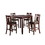 5 Piece Counter Height Dining Set in Dark Brown B01682184