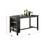 Rectangle Wooden Counter Height Dining Table with Storage in Black B01682186