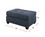 Fabric Cocktail Ottoman with Button Tufted Seat in Dark Blue B01682381