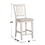 Pack of 2 Counter Height Chairs in Antique White and Light Gray B016P156284