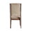 Set of 2 Beige Upholstered Side Chairs in Rustic Natural Tone B016P156590