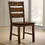 Set of 2 Wooden Side Chairs in Walnut Finish B016P156595