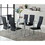 Set of 2 Padded Black Leatherette Dining Chairs in Chrome Finish B016P156843