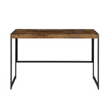 Writing Desk with Metal Frame in Antique Nutmeg and Gunmetal B016P163679