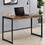 Writing Desk with Metal Frame in Antique Nutmeg and Gunmetal B016P163679