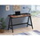 Writing Desk with USB Ports in Walnut and Black B016P164969