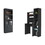 2 Piece Office Set, Bookcase + Desk, Black B0200S00219