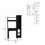 2 Piece Office Set, Bookcase + Desk, Black B0200S00219