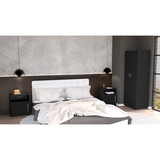 3 Piece Bedroom Set, London Armoire + 2 Omaha Nightstands, Black B0200S00241