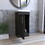 Sevilla Bathroom Vanity, Single Door Cabinet, Black B0200S00274