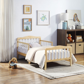 Twain Toddler Bed Natural/White B02257205