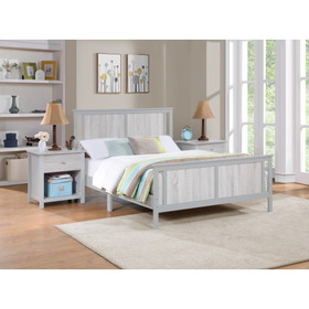 Connelly Reversible Panel Full Bed Gray/Rockport Gray B02263747