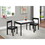 Gibson 3-Piece Dry Erase Kids Table & Two Chair Set, Black