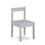 Della 3-Piece Solid Wood Kids Table & Two Chair Set, Gray
