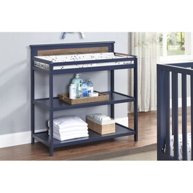 Connelly Changing Table Midnight Blue/Vintage Walnut B022P204832