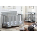 Shailee 4-in-1 Convertible Crib Gray B022P204839