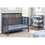 Connelly 4-in-1 Convertible Crib Midnight Blue/Vintage Walnut B022P204866