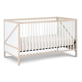 Pixie Zen 3-in-1 Crib in Washed Natural/White B022P204876