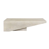Modern White Washed Solid Wood Coffee Table B024P156854