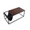 Riley Indoor Walnut Sofa Table with Metal Frame and Canvas Hanger B02746819