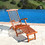 Malibu Outdoor Wood Folding Steamer Lounge B02746836