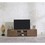 FurnisHome Store April Mid Century Modern TV Stand 2 Door Cabinets 2 Shelves White 66 inch TV Unit, Walnut B02949497