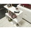 FurnisHome Store Alfa Rectangle 4 Shelves End Table, Narrow Chairside Table, 23 inch Skinny End Table for Living Rooms, White B02949532
