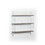 Neelix Floating Wall Decor Wall Mounted Rustic Decorative Hanging 3 Tier Metal Bracket Shelf for Books and Collectibles, Walnut/Chrome B02949537