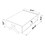 HT Design Kipp Cross Legs Wooden Frame Rectengular Coffee Table for Living Rooms with Interior Shelving, Walnut/Yellow B02949562