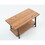 Furnish Home Store London 39" Solid Wood Rustic Coffee Cocktail Table for Living Rooms with Shelf B02949565