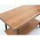 Furnish Home Store London 39" Solid Wood Rustic Coffee Cocktail Table for Living Rooms with Shelf B02949565