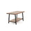 Furnish Home Store London 39" Solid Wood Rustic Coffee Cocktail Table for Living Rooms with Shelf B02949565