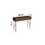 Asia Entryway Table, Metal Legs Wood Drawer Entryway Table, Walnut B029P207802