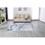 ZARA Collection Abstract Design Silver Blue Machine Washable Super Soft Area Rug B030115628