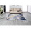 ZARA Collection Abstract Design Blue Gray Yellow Machine Washable Super Soft Area Rug B030115632