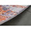 Zara Abstract Design Machine Washable Grey Brown and Rust Area Rug B030115643