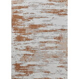 ZARA Collection Abstract Design Gray Brown Rust Machine Washable Super Soft Area Rug B030115656