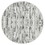 Milano Washable Manhattan Silver Woven Round Area Rug B030122124