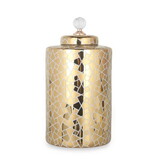 Exquisite Gold Ginger Jar with Removable Lid B030123484