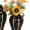 Elegant Black Ceramic Ginger Jar Vase with Gold Accents and Removable Lid - Timeless Home Decor B030123488