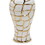 Regal White and Gold Ceramic Decorative Ginger Jar B030123492
