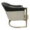 Gray, Off White and Gold Sofa Chair B030131454