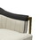 Gray, Off White and Gold Sofa Chair B030131454