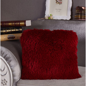 "Decorative" Shaggy Pillow (18-in x 18-In) B03050006