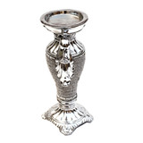 Ambrose Chrome Plated Crystal Embellished Ceramic Vase B03050066