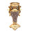 Ambrose Chrome Plated Crystal Embellished Ceramic Vase B03050067