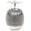 Ambrose Chrome Plated Crystal Embellished Lidded Ceramic Pineapple Bowl (7 in. x 7 in. x 10.5 in.) B03050074