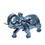 Ambrose Delightfully Extravagant Chrome Plated Elephant with Embedded Crystal Saddle (11.5"L x 5"W x 8.5"H) B03050108