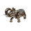Ambrose Delightfully Extravagant Gold Plated Elephant with Embedded Crystal and Pearl Saddle (11.5"L x 5"W x 8.5"H) B03050109